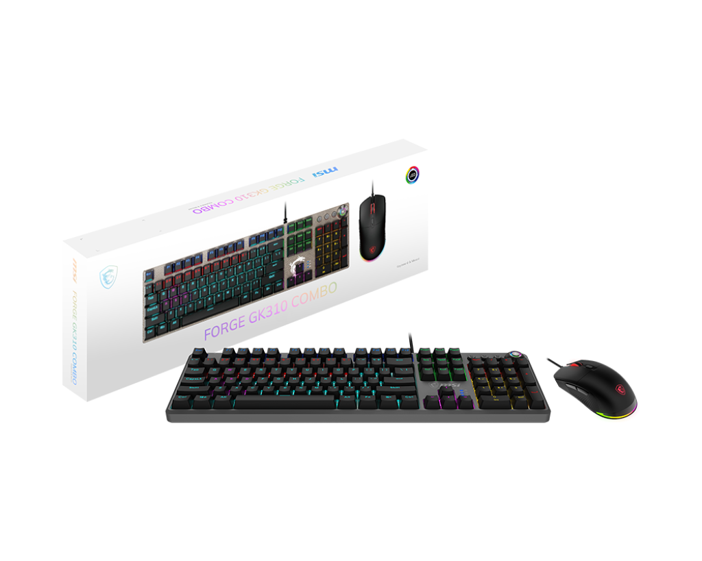 MSI FORGE GK310 Keyboard & Mouse COMBO MSI FORGE GK310 Keyboard & Mouse COMBO